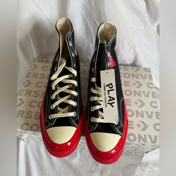 NWT Converse Commes Des Garçon high tops US 10 - Picture 6 of 7